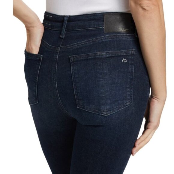 NWOT Rag & Bone Nina Skinny Women's Dark Blue Skinny Jeans, High Waisted, 25 - Picture 4 of 15
